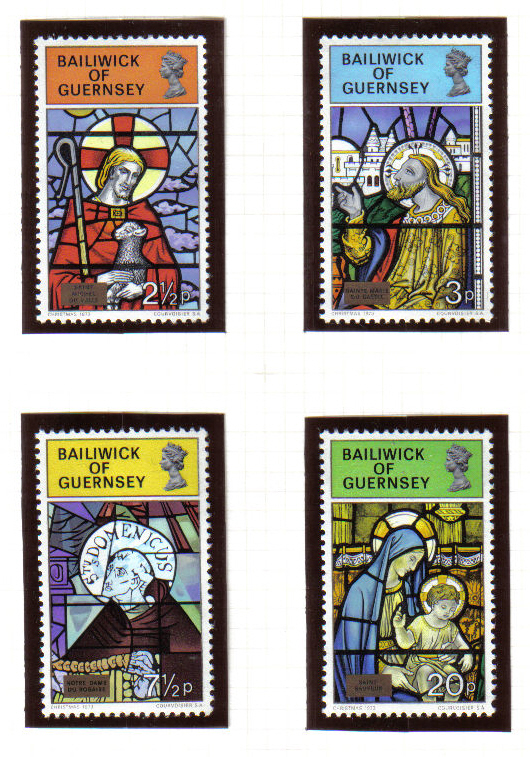 Guernsey Stamps 1973 Christmas - MINT (z613)