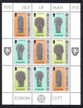 Isle of Man Stamps 1978 Europa Celtic and Norse crosses - MINT (z625)