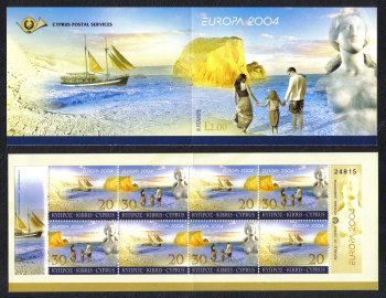 Cyprus Stamps SG 1073-74 (SB6) 2004 Europa Holidays - Booklet MINT