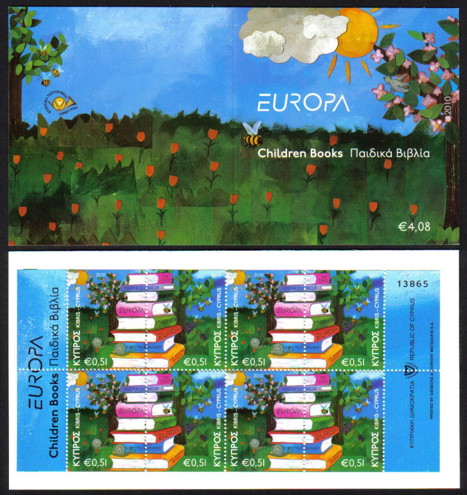 Cyprus Stamps SG 1219-20 (SB13) 2010 Europa Childrens books - Booklet MINT