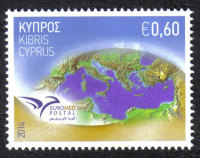 Cyprus Stamps SG 1326 2014 Euromed Postal Joint Issue 