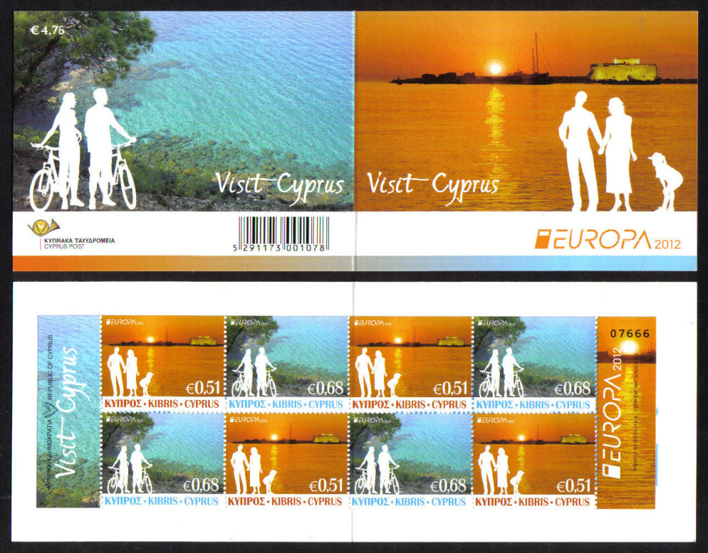 Cyprus Stamps SG 2012 (e) Europa Visit Cyprus - Booklet MINT