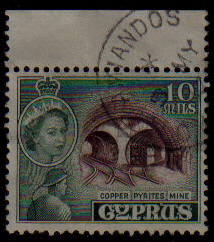 AMIANDOS - Cyprus Stamps postmark DS4 Date Single Circle