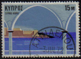 ATHIAENOU Cyprus Stamps postmark DS7 Date Single Circle