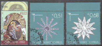 Cyprus Stamps SG 1262-64 2011 Christmas - CTO USED (e655)
