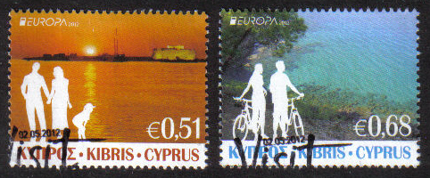 Cyprus Stamps SG 1275-76 2012 Europa Visit Cyprus - USED (g291)