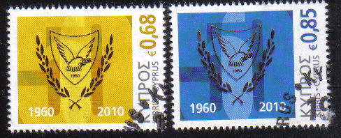 Cyprus Stamps SG 1210-11 2010 50th Anniversary of the Republic of Cyprus - USED (d825)