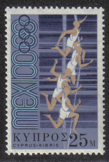 Cyprus Stamps SG 325 1968 25 Mils - MINT