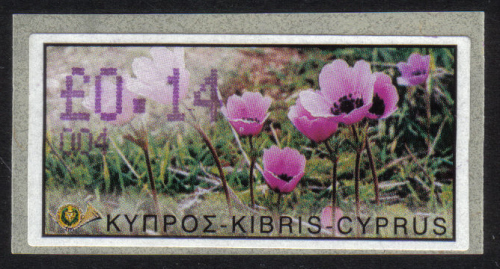 Cyprus Stamps 097 Vending Machine Labels Type E 2002 Ayia Napa (004)