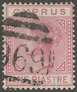 Cyprus Stamps SG 012 1881 One Piastre - USED (h952)