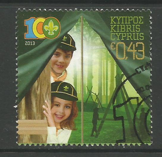Cyprus Stamps SG 2013 (b) Cyprus Scouts Association Centenary - CTO USED (h