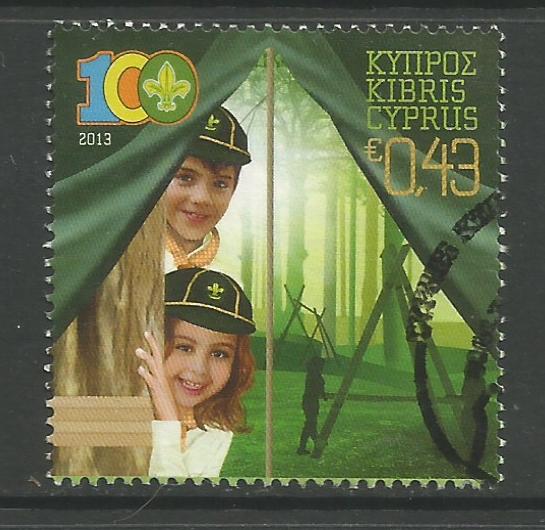 Cyprus Stamps SG 1292 2013 Cyprus Scouts Association Centenary - USED (h975)