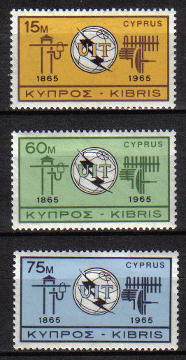 Cyprus Stamps SG 262-64 1965 Europa I.T.U. - MINT