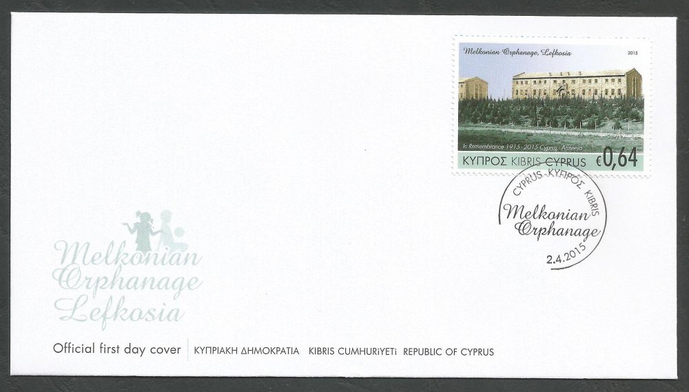 Cyprus Stamps SG 2015 (d) Joint stamp issue Cyprus & Armenia - Official FDC