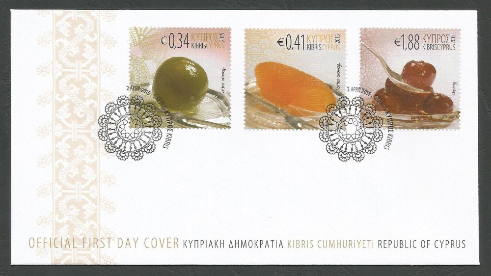 Cyprus Stamps SG 2015 (e) Cyprus Sweets - Official FDC