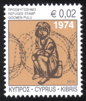 Cyprus Stamps 2013 Refugee Fund Tax SG 1290 - MINT