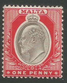 Malta Stamps SG 0039 1903 One Penny - MLH (k096)