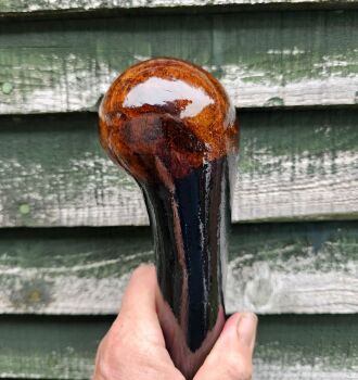 HEAVY IRISH BLACKTHORN WALKING STICK 579EW