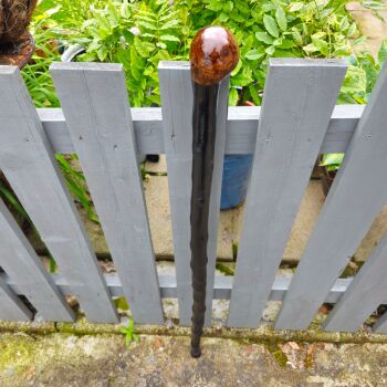 HEAVY IRISH BLACKTHORN WALKING STICK 586EW