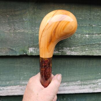 IRISH BLACKTHORN WALKING STICK WITH AN IRISH YEW HANDLE 594AL