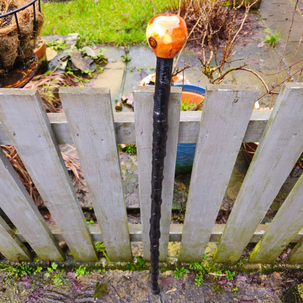 43 INCH IRISH BLACKTHORN HIKING STICK WITH AN IRISH YEW HANDLE 730EW