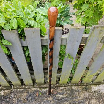 IRISH HAZELWALKING STICK WITH A WILD IRISH CHERRY TOPPER 825EW