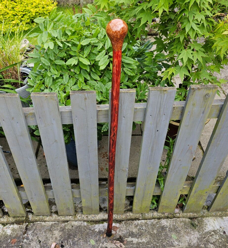 IRISH HAZEL WITH AN IRISH BURR ELM HANDLE 47 INCHES LONG 829EW