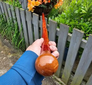 IRISH HAZEL HIKING STICK WITH A BURL ELM HANDLE 841EW