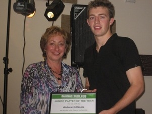 Rainford Tennis Club - 2009 Junior Player of the Year