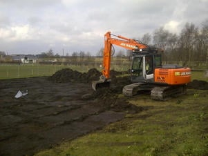 Work begins on new tennis courts in Rainford