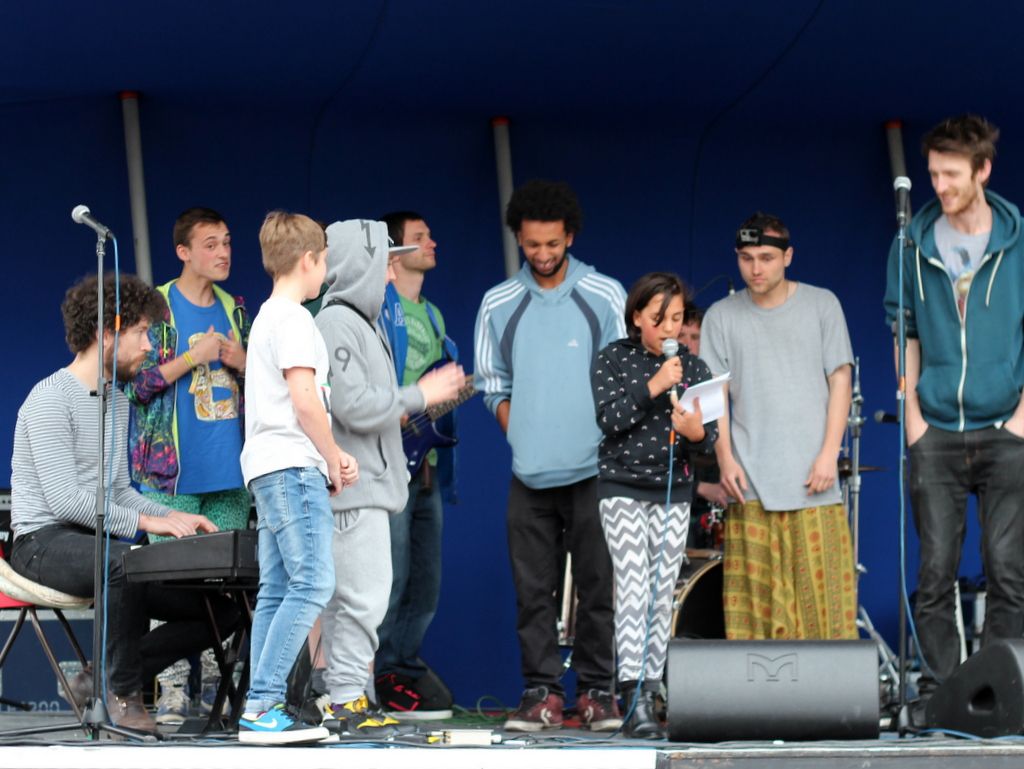 Partnership grants link - poets vs MCs onstage