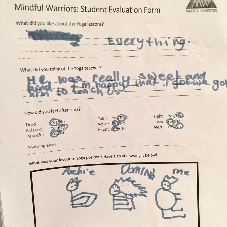 Mindful Warriors at St Marks Brighton 1
