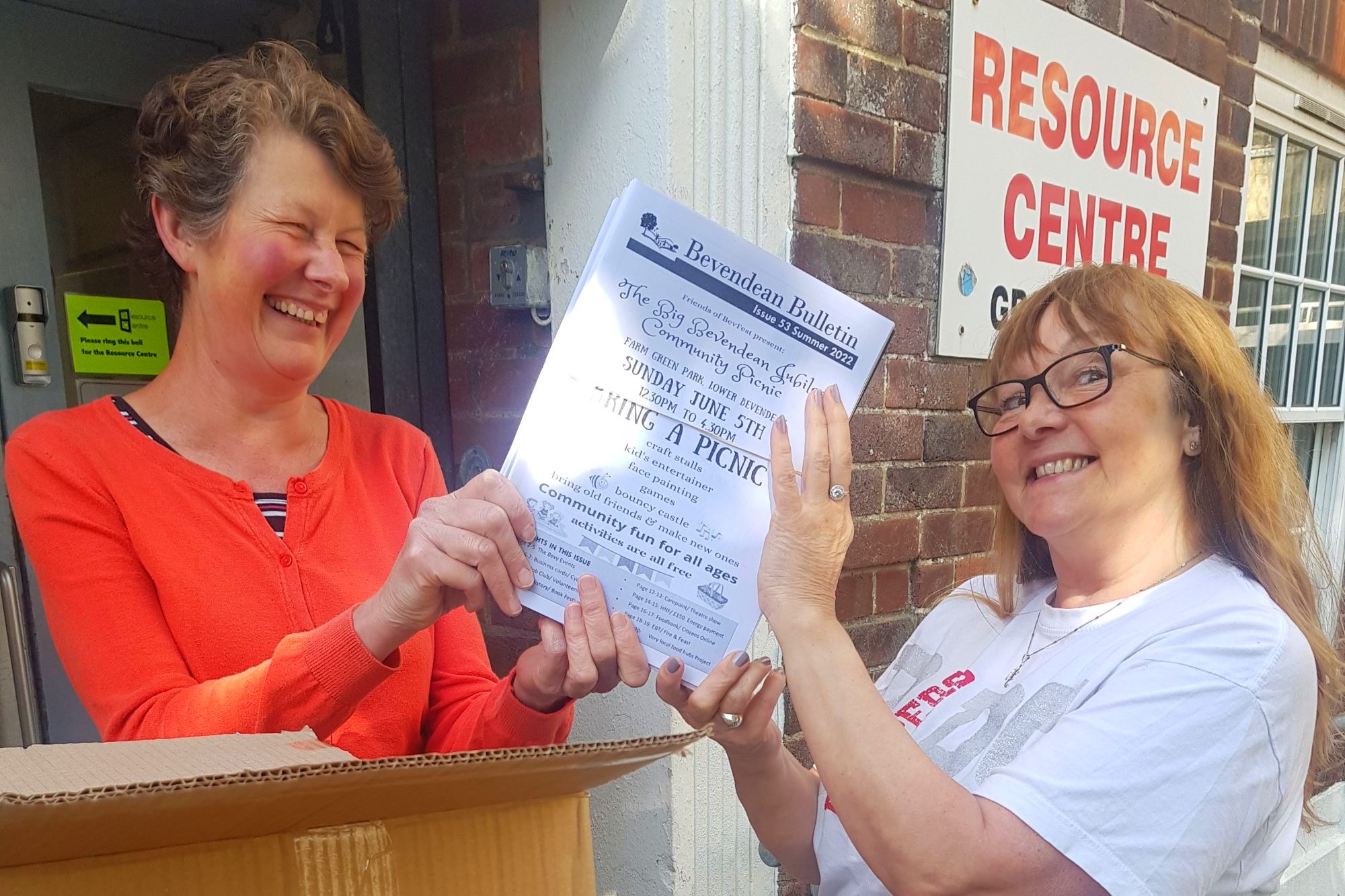Bevendean bulletin being printed at the Resource centre