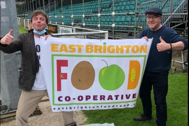 East Brighton food coop banner