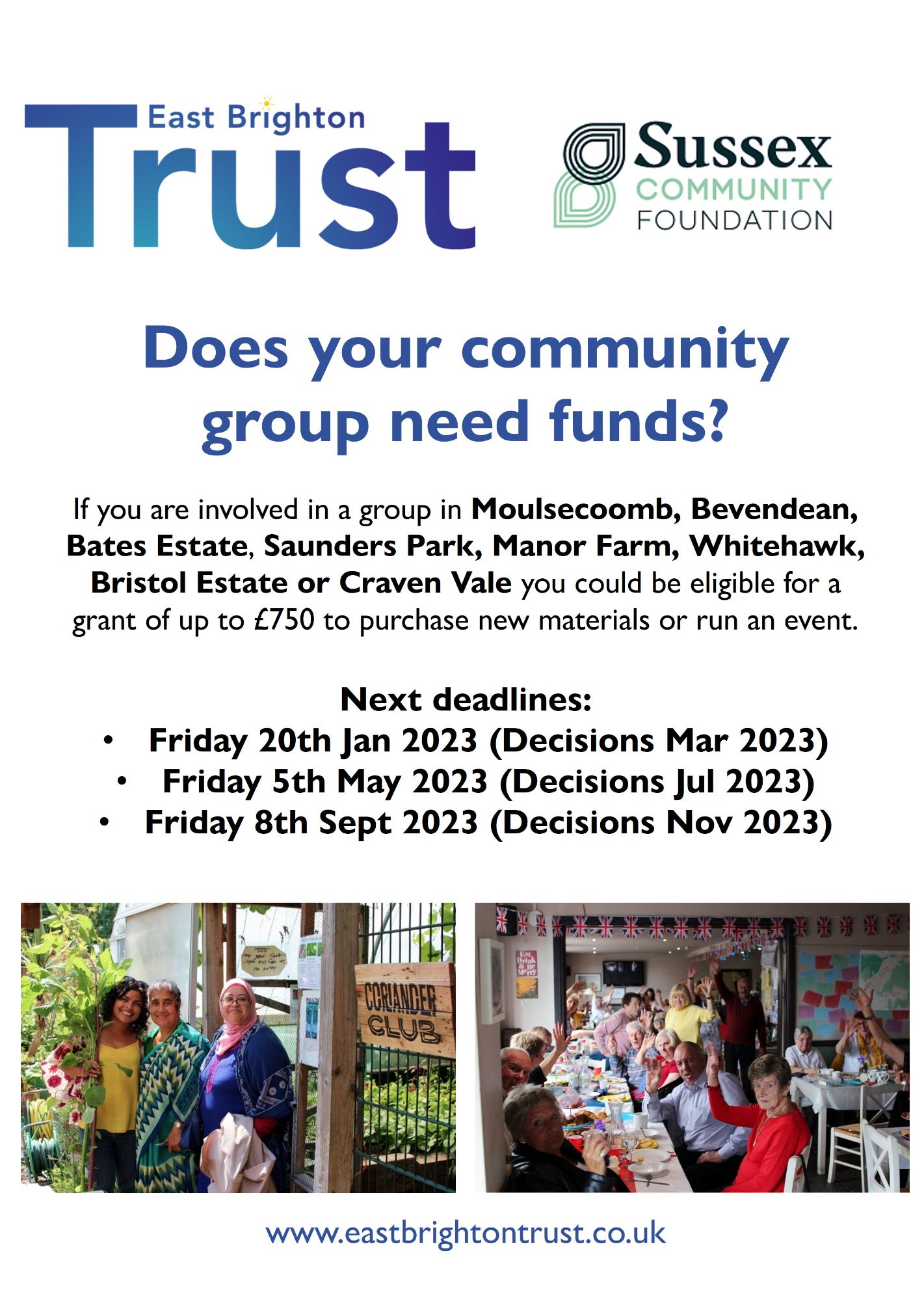 East Brighton Trust poster