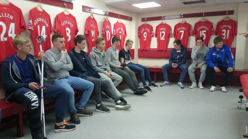 anfield dressing room