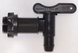 Plastic Fermenter Tap and Back Nut - Suitable for use with King Kegs