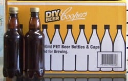 Coopers PET Amber Beer Bottles for storing homebrewed beer, cider or lager 