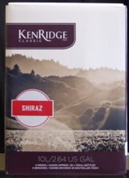 Kenridge Classic Shiraz 30 bottle red wine kit for making wine at home