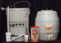 Complete Mini Brewery Starter Kit, Basic 5 Gallon Barrel or Bottles