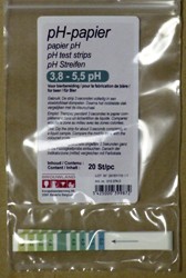 pH strips for testing the acidity of wine or beer. Range 3,8 - 5,5 pH