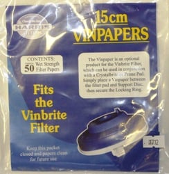 Harris 15cm Vinpapers Filter Papers - packed in 50s