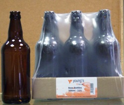 Amber Glass Beer Bottles for storing homebrewed beer, cider or lager - 15s