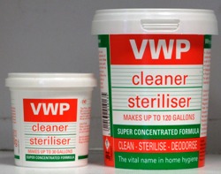 VWP Cleaner/Steriliser - 100g and 400g tubs