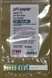 pH strips for testing the acidity of cider,beer and wine. Range 3.8 - 5.5 p