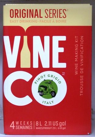 Vineco Original Series Pinot Grigio (Italy) 30 bottle home white wine makin