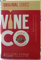 Vineco Original Series Shiraz 30 bottle red wine kit for making wine at home