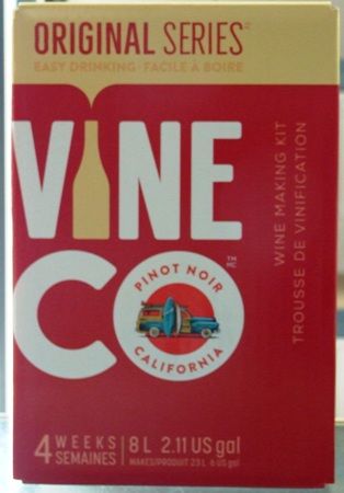 Vineco Original Series Pinot Noir 30 bottle home red wine making kit