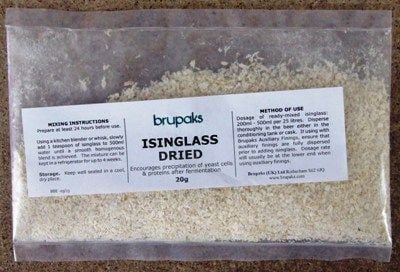 Brupaks Dried Isinglass Finings - 20g