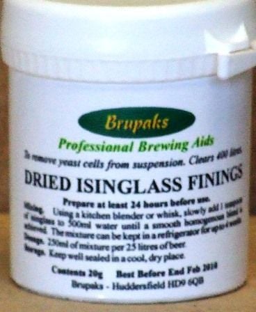 Brupaks Dried Isinglass Finings - 20g (Previously known as Magicol)